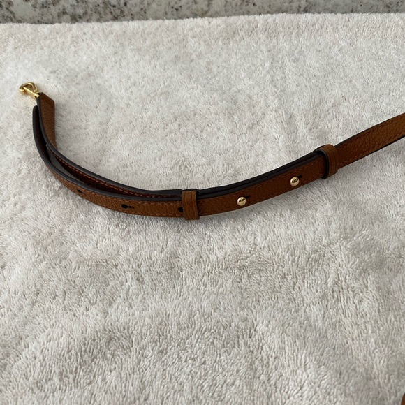 Ralph Lauren Brown Pebbled Leather Shoulder and Crossbody Bag. 10x7x2 - Picture 7 of 7